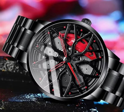New High Quality Original Men Luck Flywheel Waterproof Quartz Watch