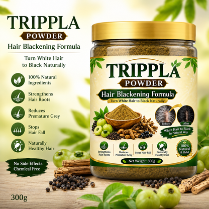 Trippla Powder ( Hair Black Natural Formula )