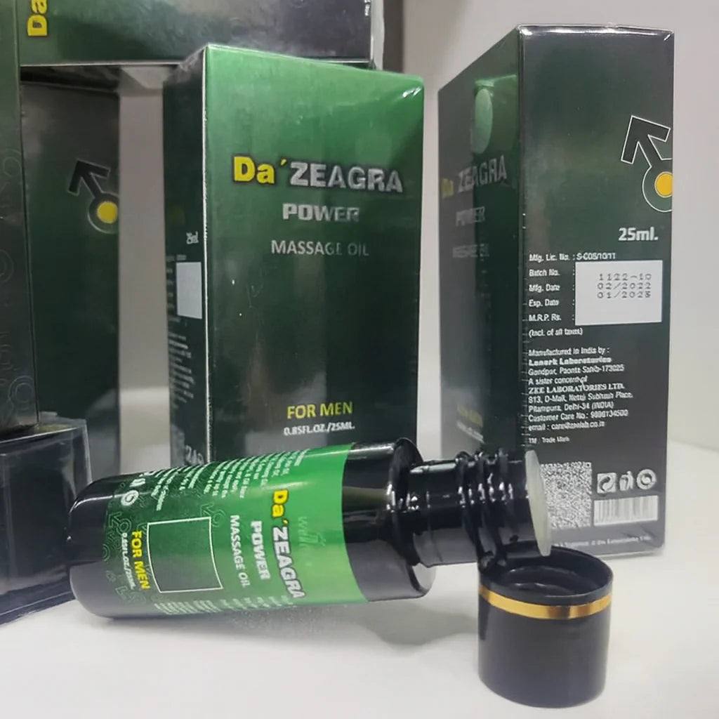 DA ZEAGRA HERBAL POWER MASSAGE OIL - NEW FORMULA